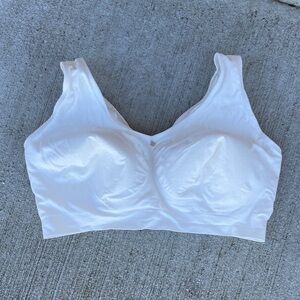 Breezies padded bra 3x tshirt modest full bust off white neutral beige